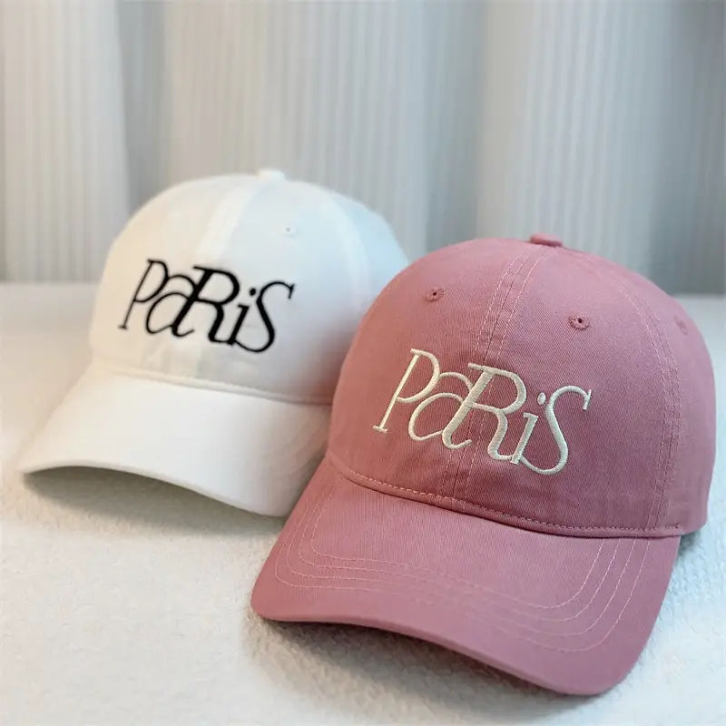 Blue Paris Letter Embroidered Baseball Cap for Women & Men - Image 9