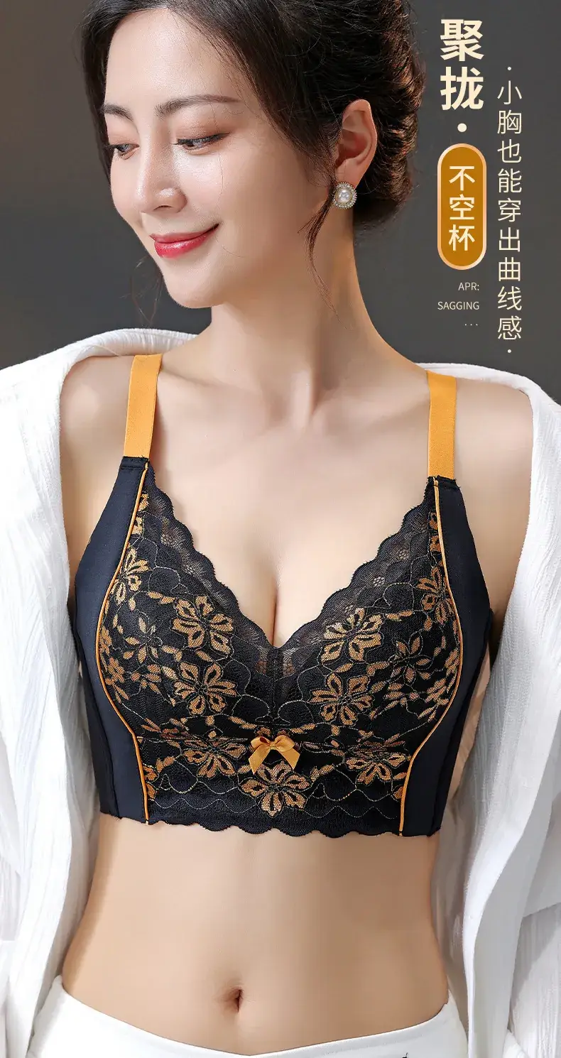 French Lace Push Up Bra Women Small Adjustable — feature 6