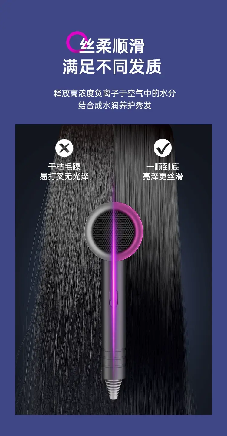 30-day Generation After-Sales Hair Dryer with 1200W & Negative Ion Technology — feature 11