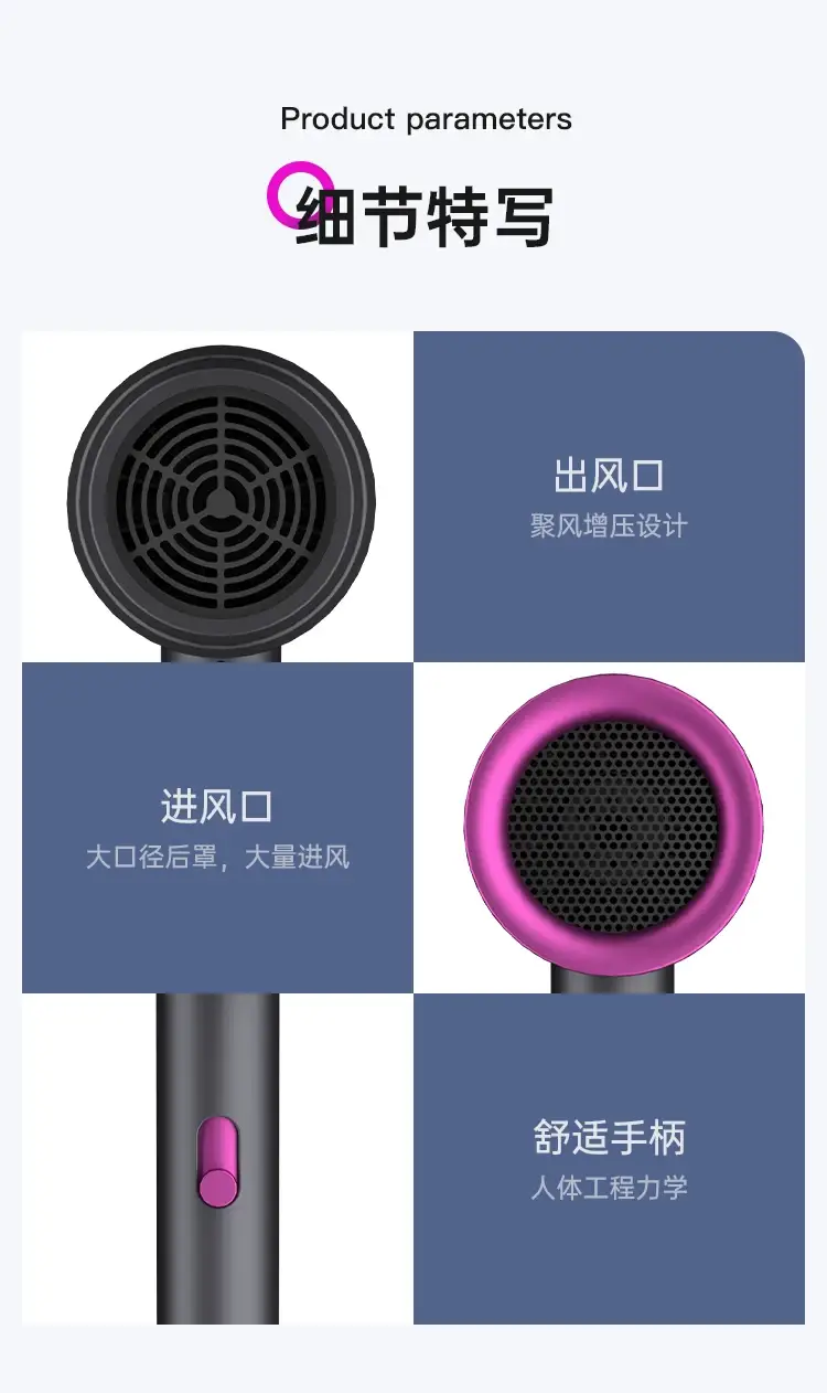 30-day Generation After-Sales Hair Dryer with 1200W & Negative Ion Technology — feature 21