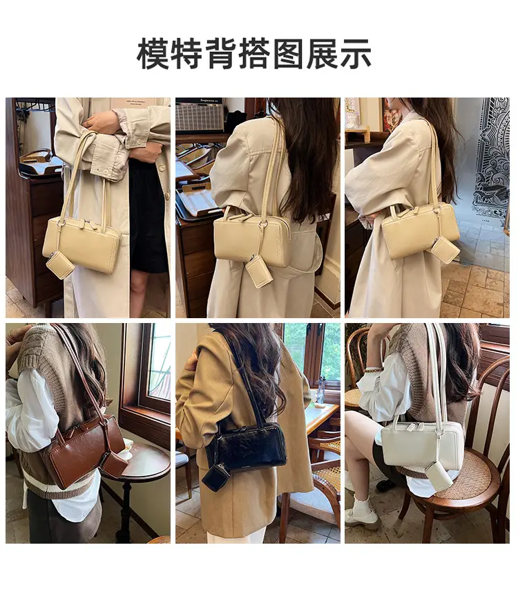 Women's Retro Satchel Shoulder Bag Brown Leather 2025 — feature 10