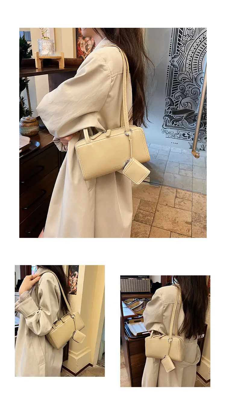 Women's Retro Satchel Shoulder Bag Brown Leather 2025 — feature 11