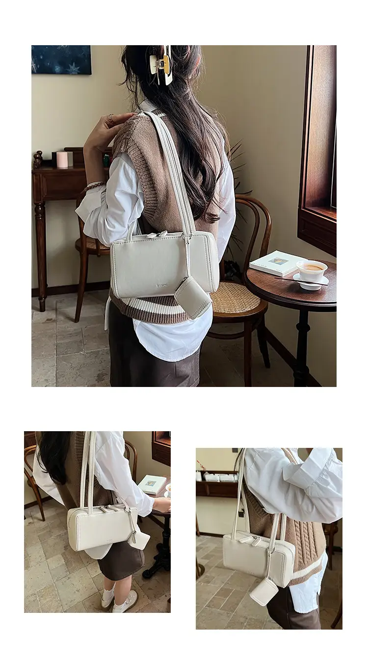 Women's Retro Satchel Shoulder Bag Brown Leather 2025 — feature 13