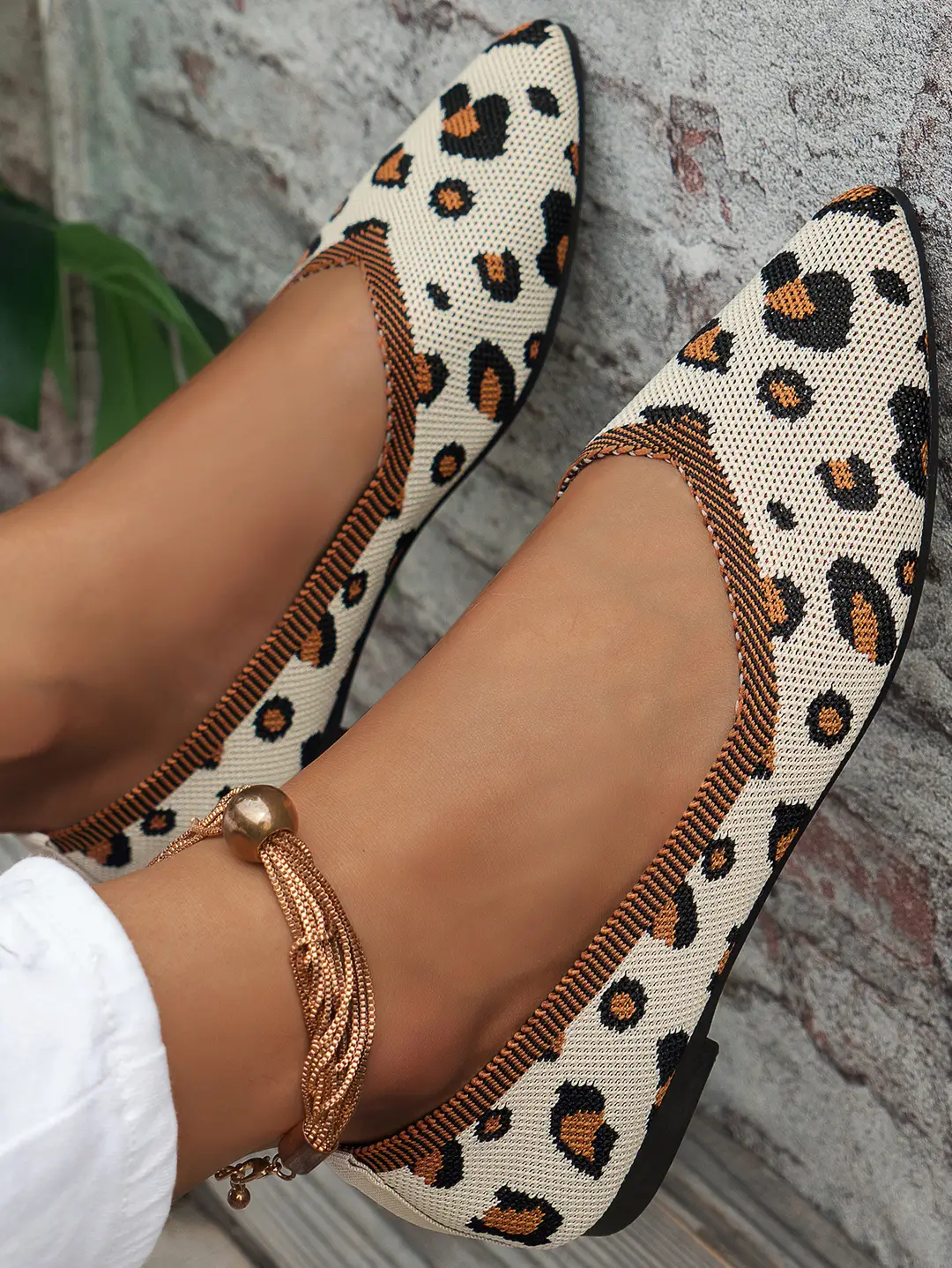 plus size Pointed Flying Woven Shoes Women's Spring and Summer 2025 New Style Thin Fashionable Casual Shallow Mouth Flat Bean Shoes — feature 3