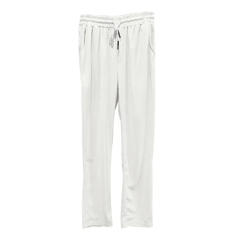 Men Grey Loose Straight Corduroy Pants American Oversize — feature 4