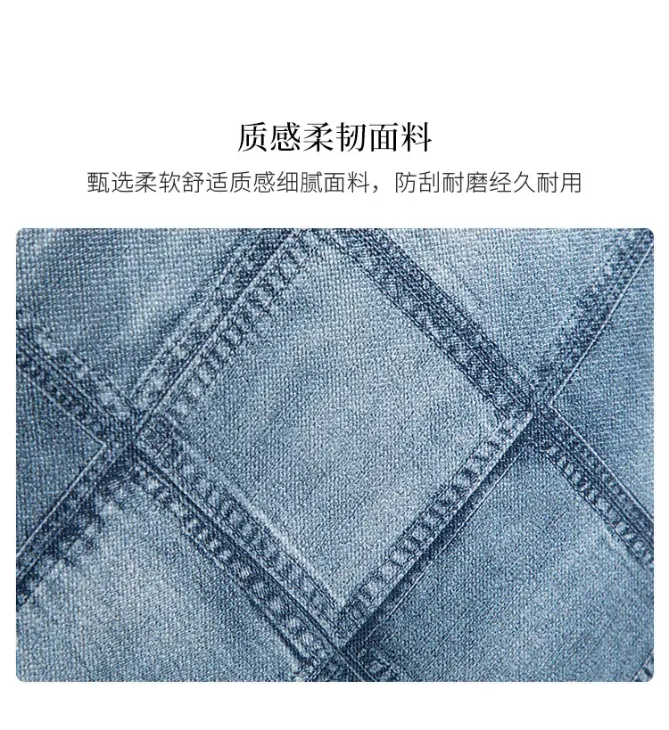 Black Rhombus Denim Grain Shoulder Bag — feature 4
