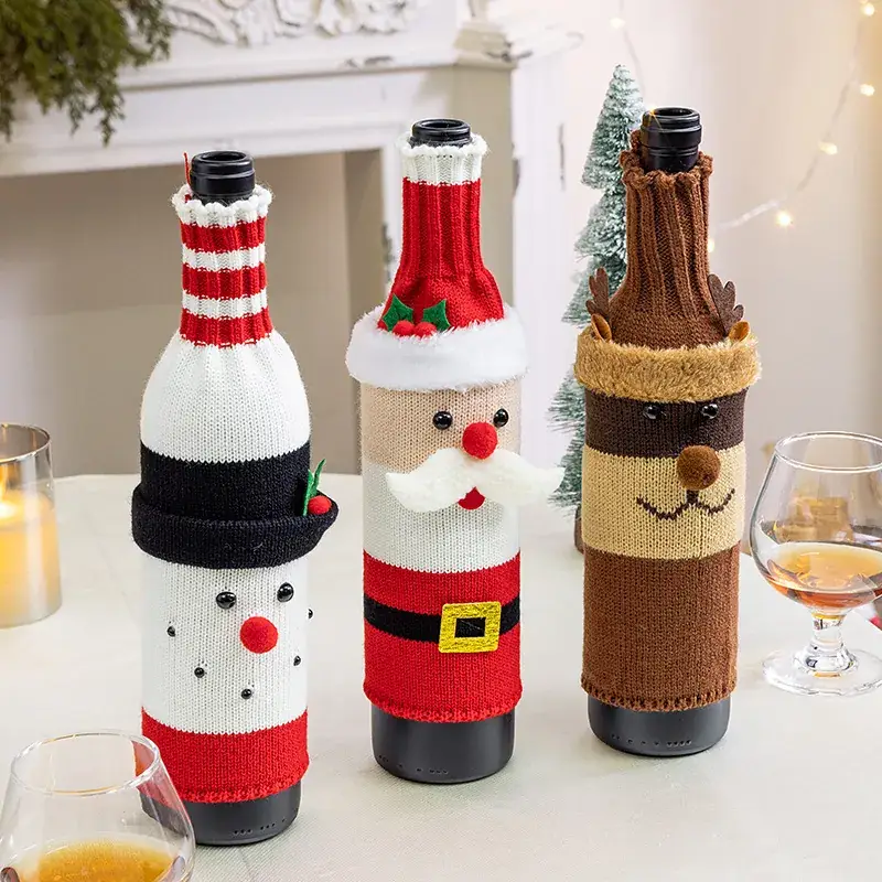 Cross-Country Christmas Bottle Set with Snowman & Snowman Designs - Image 7