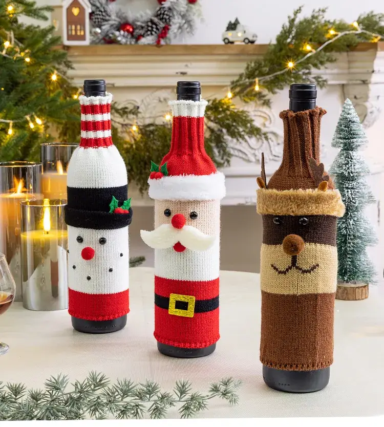 Cross-Country Christmas Bottle Set with Snowman & Snowman Designs — feature 1
