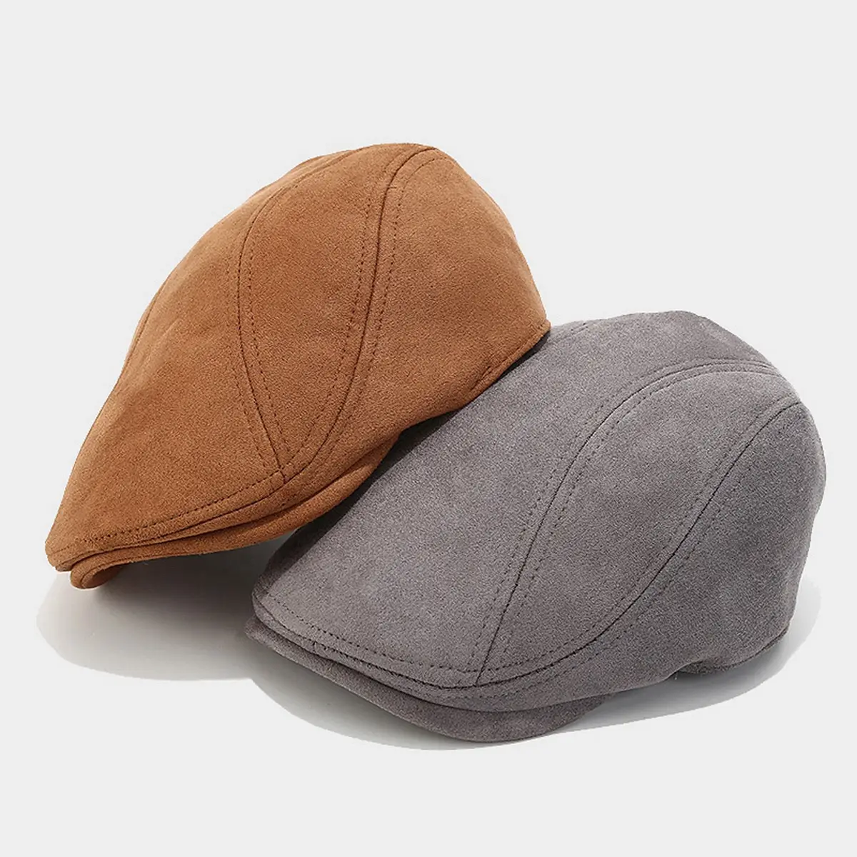 Men's Suede Forward Cap Autumn Warm British - Image 7