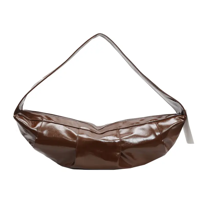 Vintage Crossbody Bag Women's Niche High-end Underarm Bag 2024 New Fashionable Large Capacity Dumpling Bag Shoulder Hornbag - Image 9