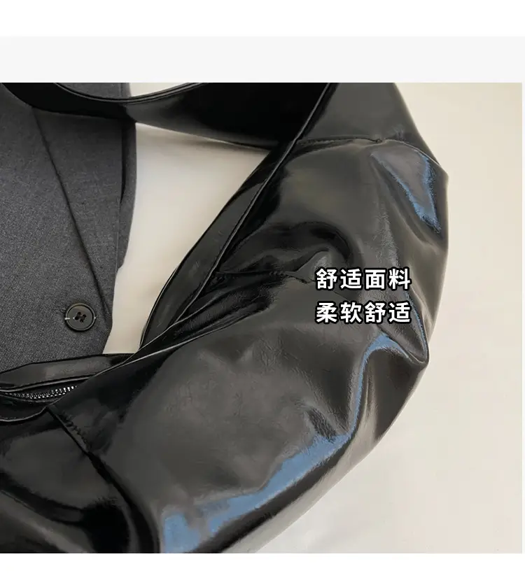 Vintage Crossbody Bag Women's Niche High-end Underarm Bag 2024 New Fashionable Large Capacity Dumpling Bag Shoulder Hornbag — feature 7