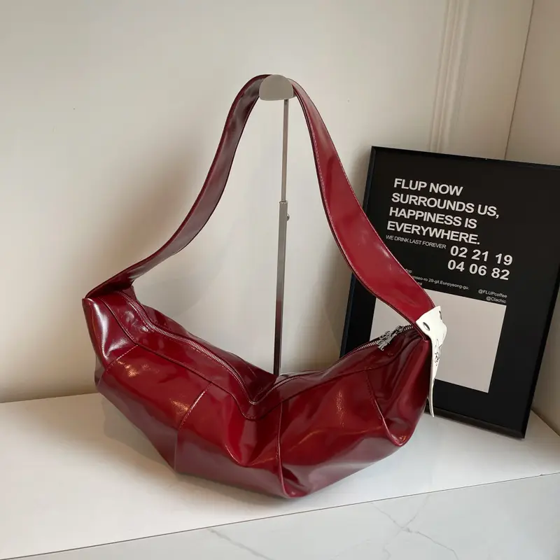 Vintage Crossbody Bag Women's Niche High-end Underarm Bag 2024 New Fashionable Large Capacity Dumpling Bag Shoulder Hornbag - Image 3