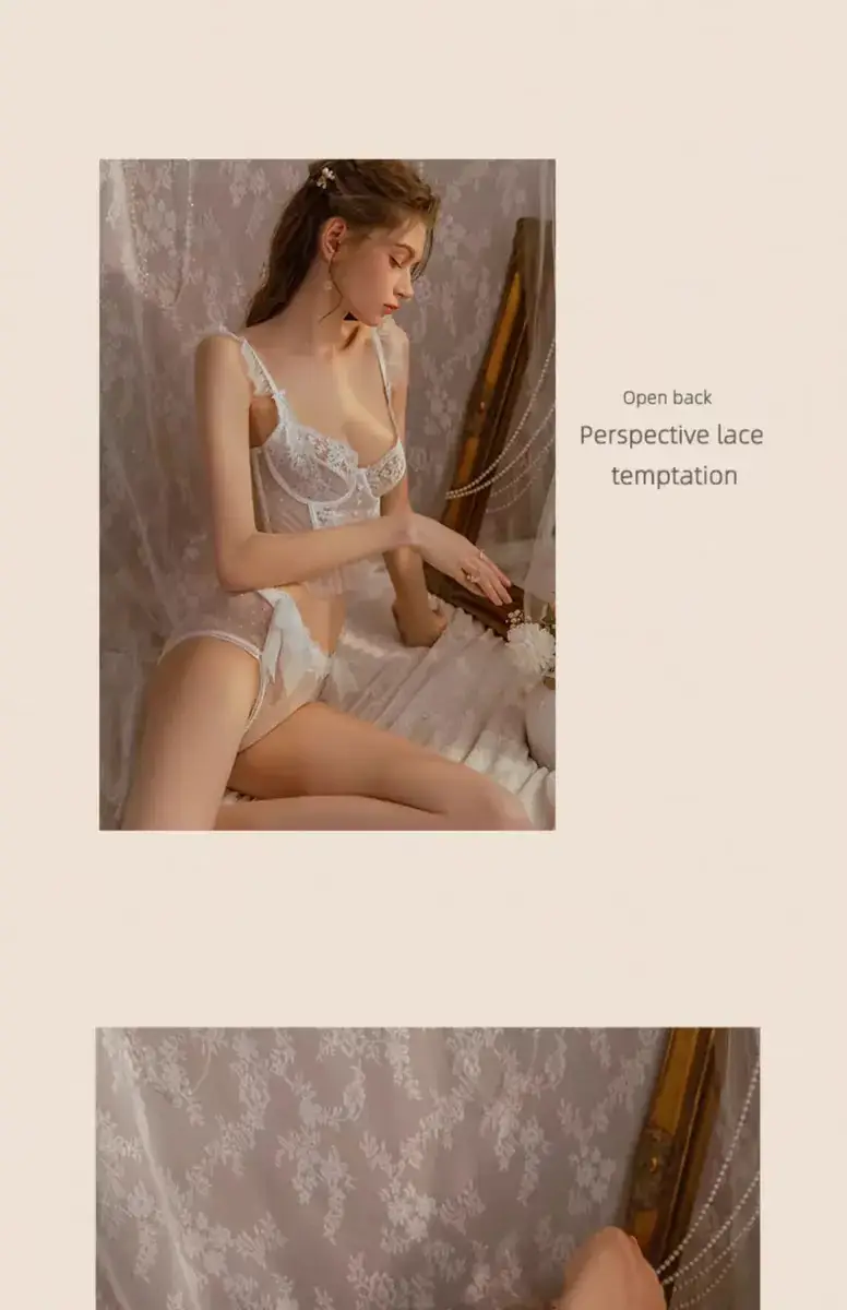 Black Lace Underwear Set for Women Big Chest Small — feature 4