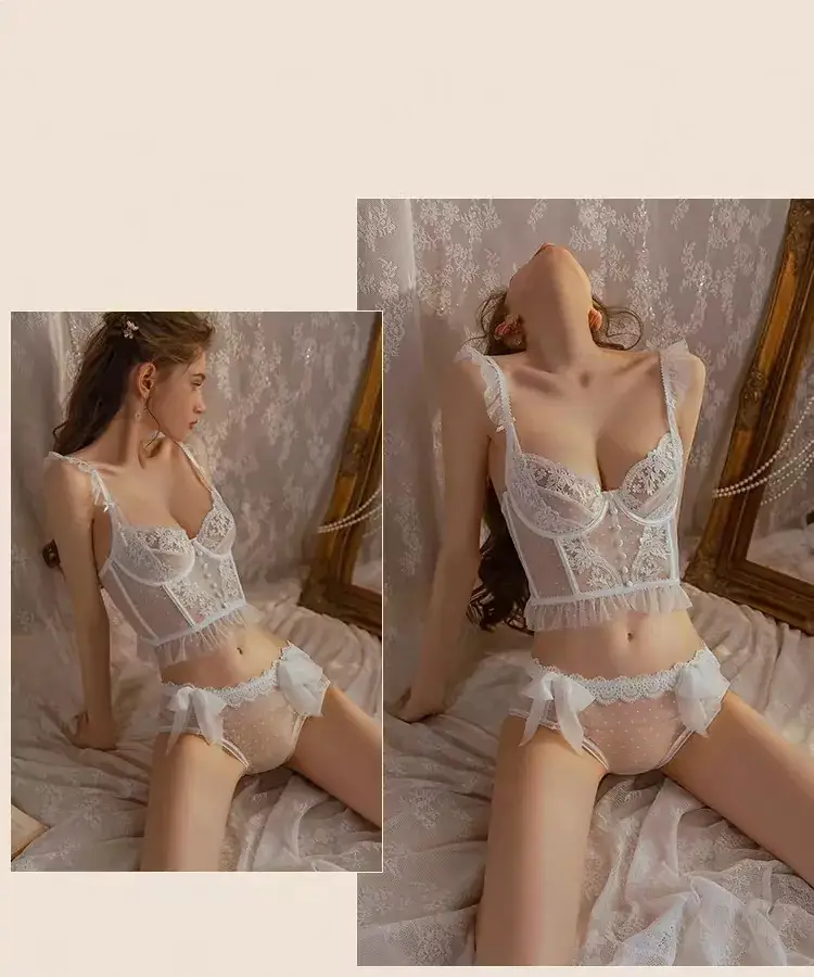 Black Lace Underwear Set for Women Big Chest Small — feature 8