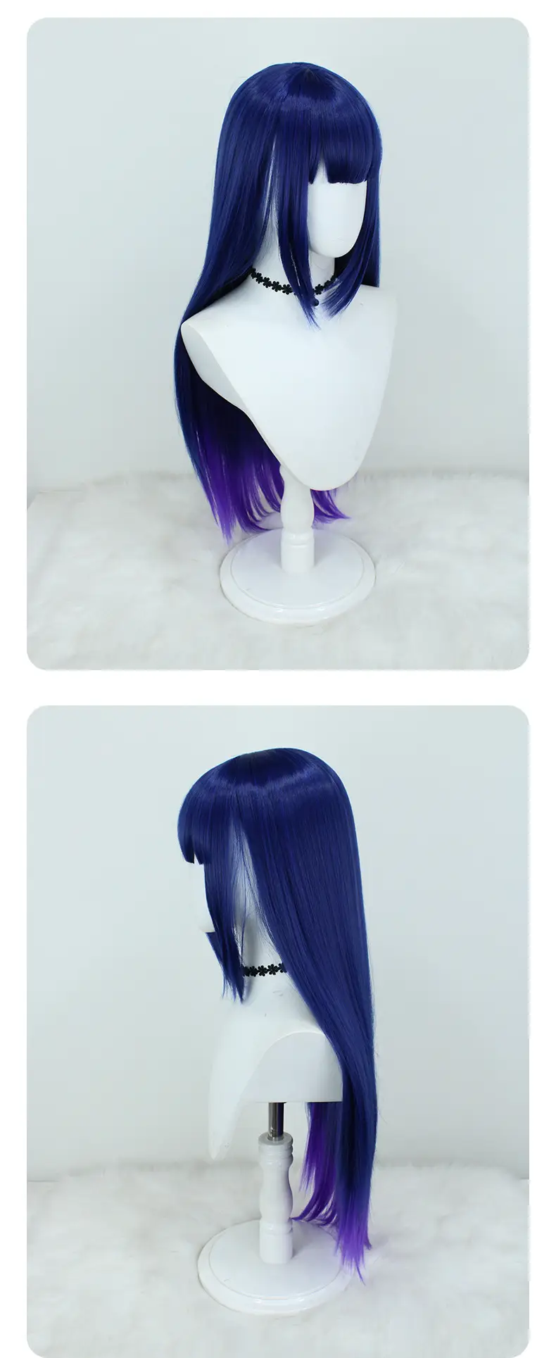 Dark Blue Gradient Hair Wig for Cosplay & Party β feature 10