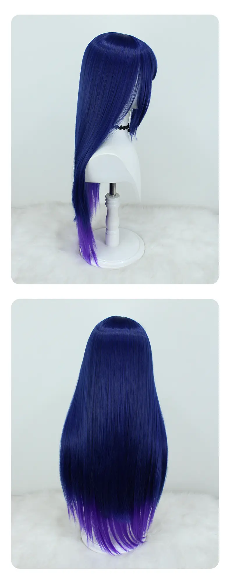 Dark Blue Gradient Hair Wig for Cosplay & Party β feature 11