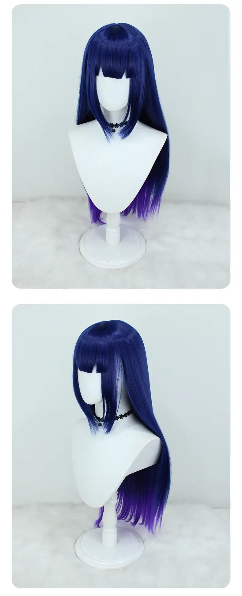 Dark Blue Gradient Hair Wig for Cosplay & Party β feature 9