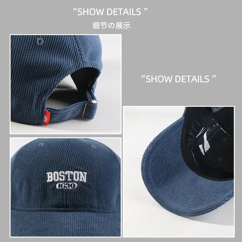 Boston Cotton Baseball Cap Women Size 56-86 CM - Image 9