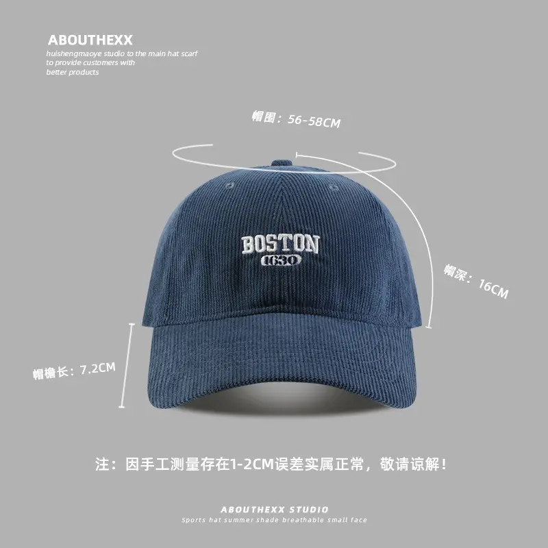 Boston Cotton Baseball Cap Women Size 56-86 CM - Image 10