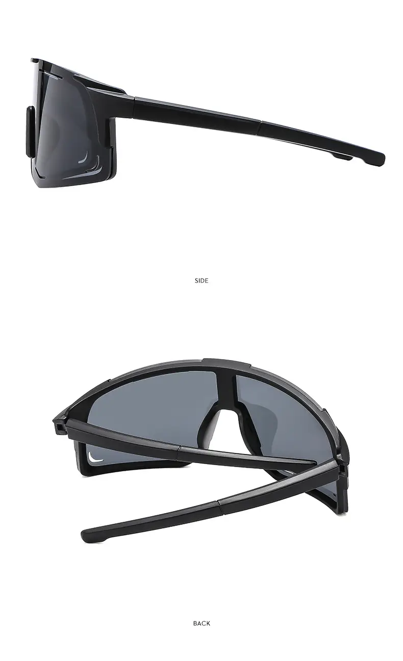 New Fashion Large Frame Outdoor Day and Night Riding Mirror Cool Trendy Sports Sunglasses — feature 14