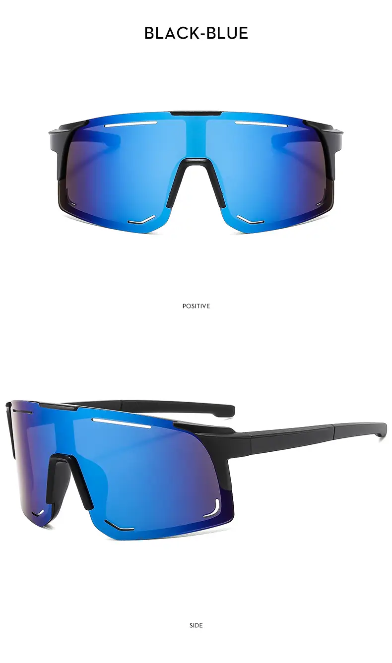 New Fashion Large Frame Outdoor Day and Night Riding Mirror Cool Trendy Sports Sunglasses — feature 17