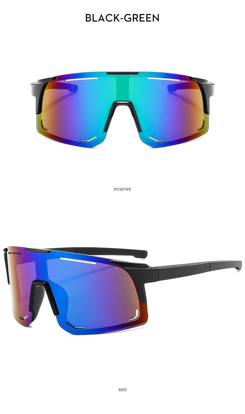 New Fashion Large Frame Outdoor Day and Night Riding Mirror Cool Trendy Sports Sunglasses — feature 18