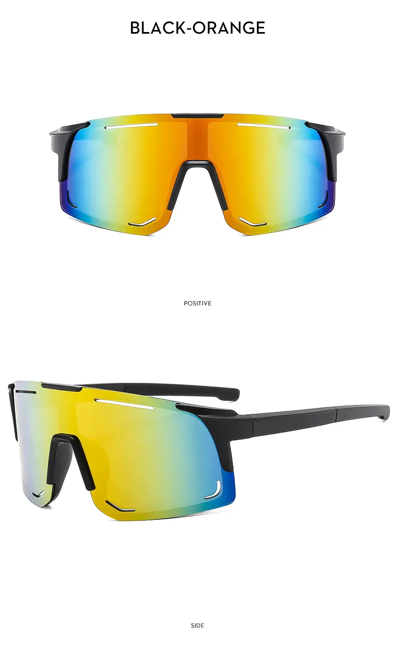 New Fashion Large Frame Outdoor Day and Night Riding Mirror Cool Trendy Sports Sunglasses — feature 19