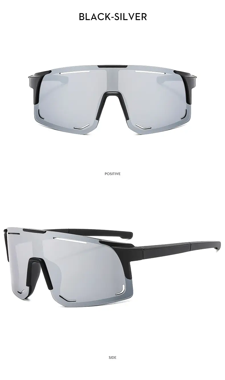 New Fashion Large Frame Outdoor Day and Night Riding Mirror Cool Trendy Sports Sunglasses — feature 20