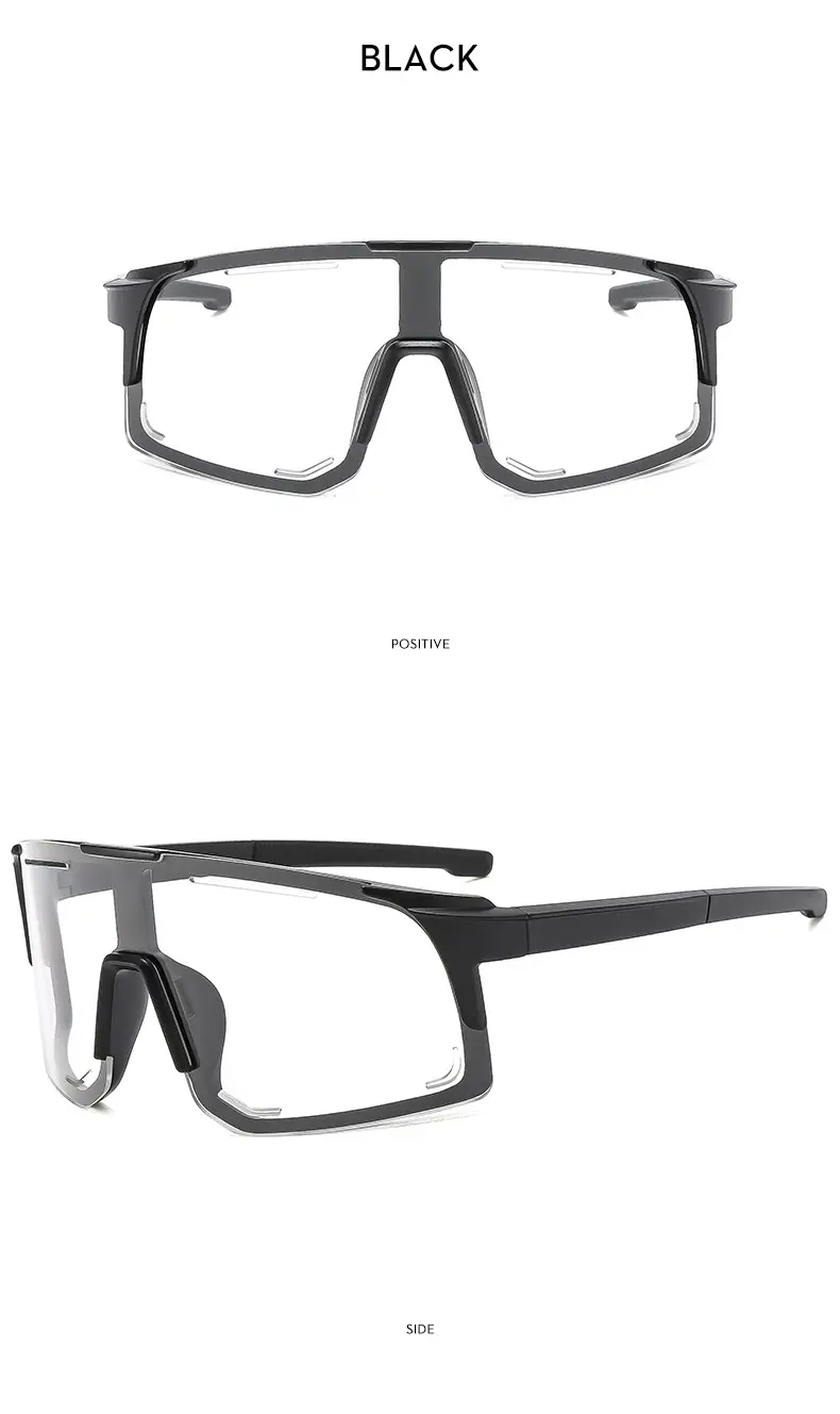 New Fashion Large Frame Outdoor Day and Night Riding Mirror Cool Trendy Sports Sunglasses — feature 21