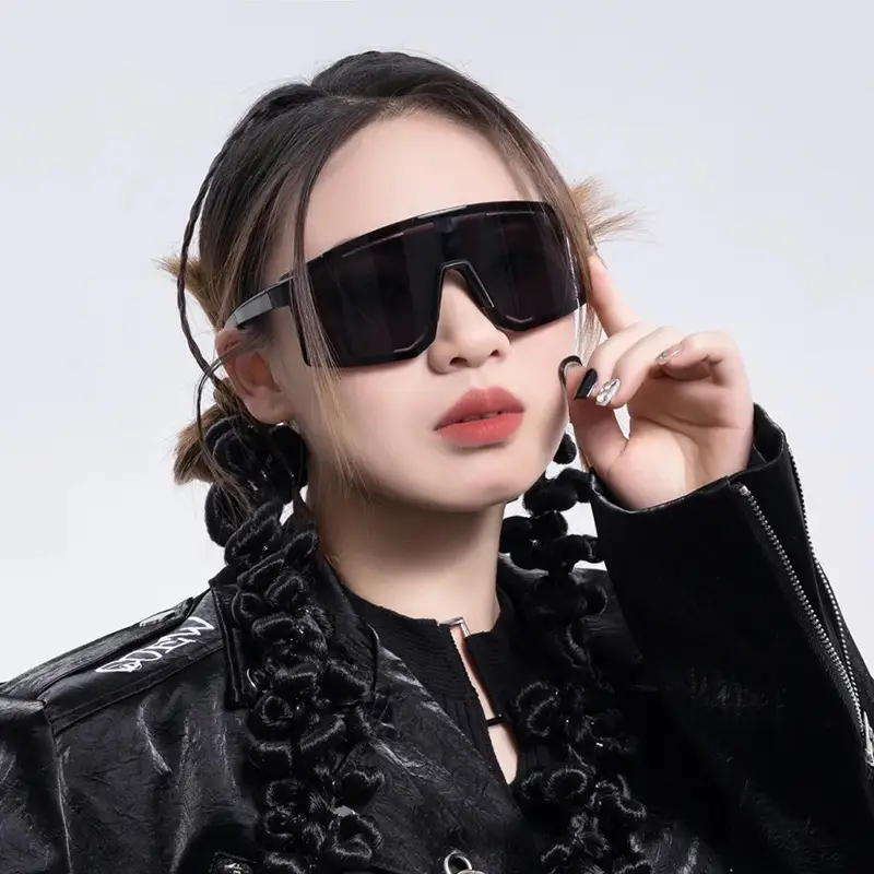 New Fashion Large Frame Outdoor Day and Night Riding Mirror Cool Trendy Sports Sunglasses — feature 4
