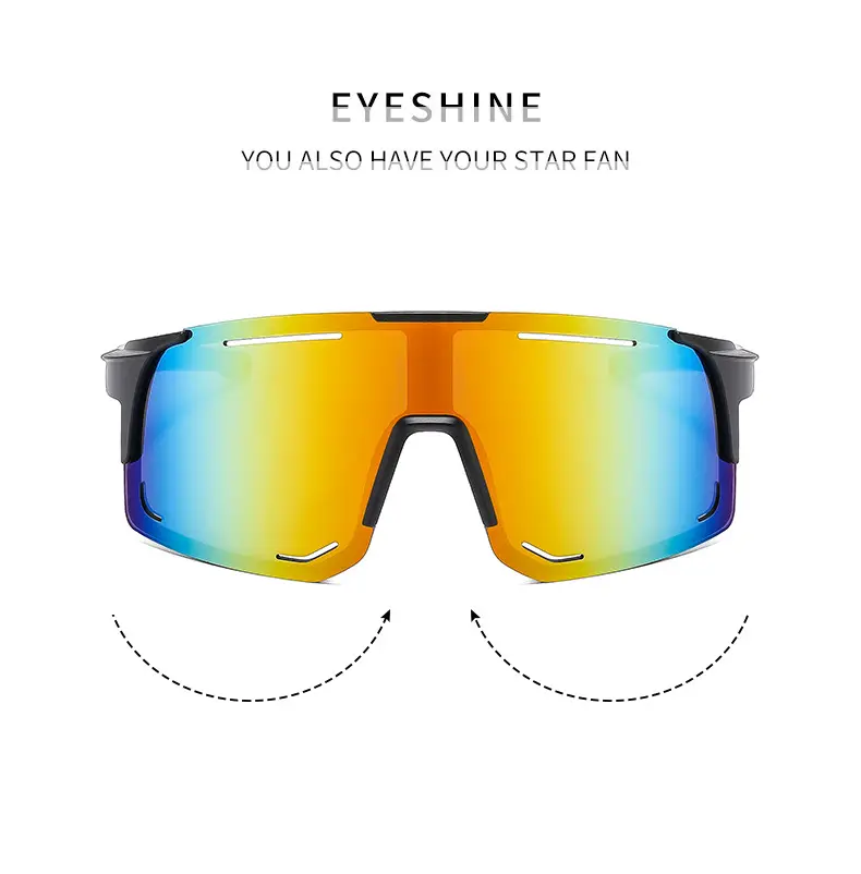New Fashion Large Frame Outdoor Day and Night Riding Mirror Cool Trendy Sports Sunglasses — feature 6