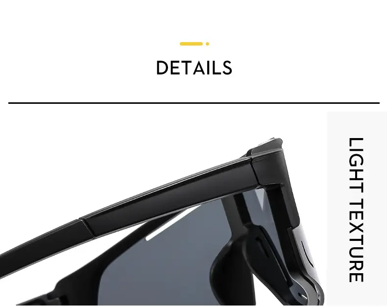 New Fashion Large Frame Outdoor Day and Night Riding Mirror Cool Trendy Sports Sunglasses — feature 9