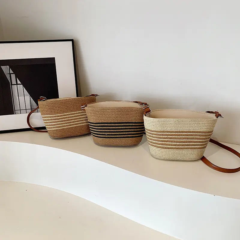 New Woven Straw Crossbody Bag for Women Summer Beach Vacation - Image 7