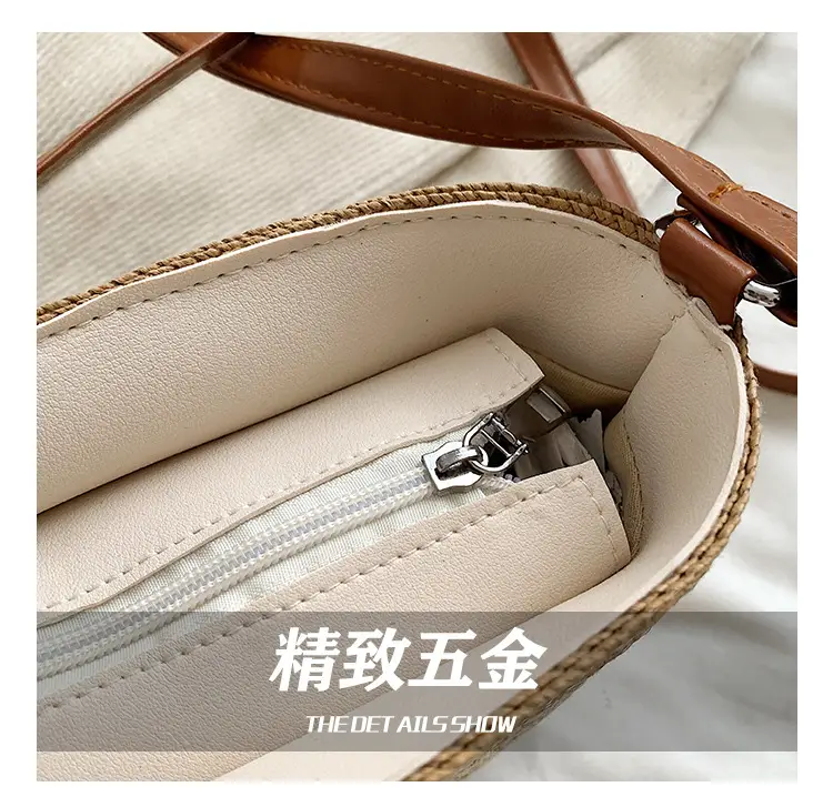 New Woven Straw Crossbody Bag for Women Summer Beach Vacation — feature 10