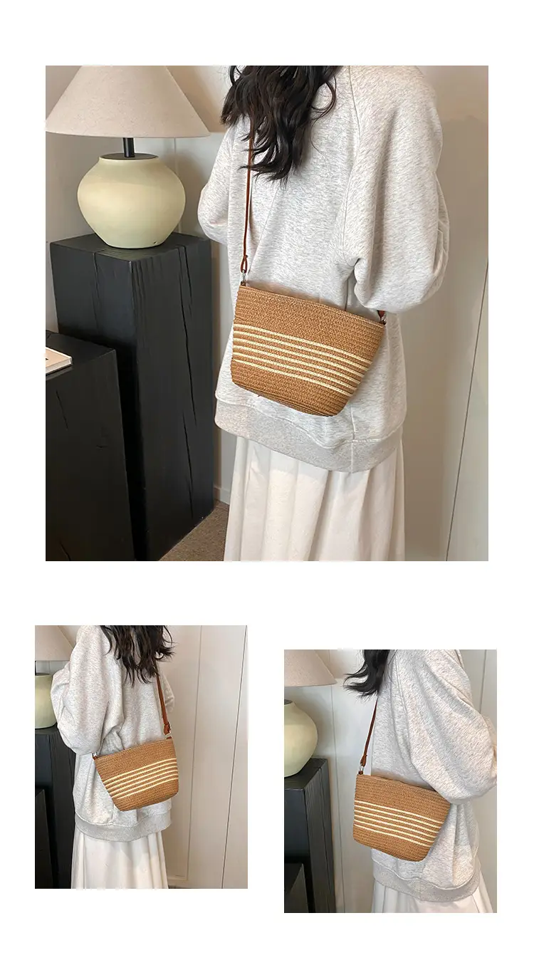 New Woven Straw Crossbody Bag for Women Summer Beach Vacation — feature 20