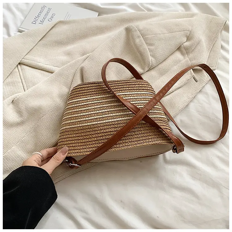 New Woven Straw Crossbody Bag for Women Summer Beach Vacation — feature 27