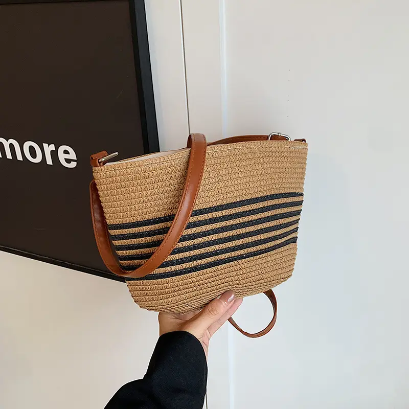 New Woven Straw Crossbody Bag for Women Summer Beach Vacation - Image 3