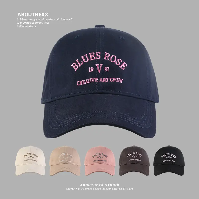 Women Black Letter Embroidered Baseball Cap - Image 7