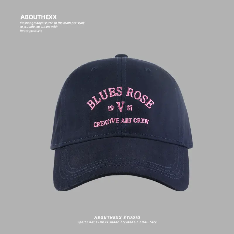 Women Black Letter Embroidered Baseball Cap - Image 3