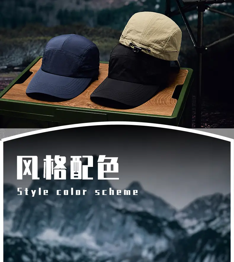 Men's Windproof Baseball Cap Black — feature 19