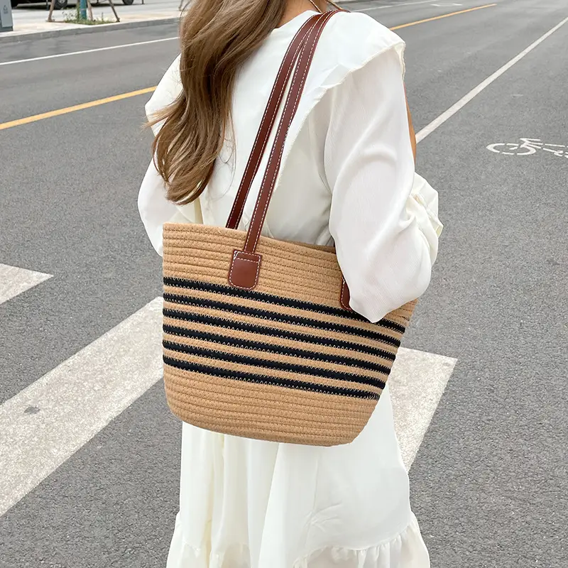 Straw Woven Beach Bag Large Capacity 2024 - Image 4