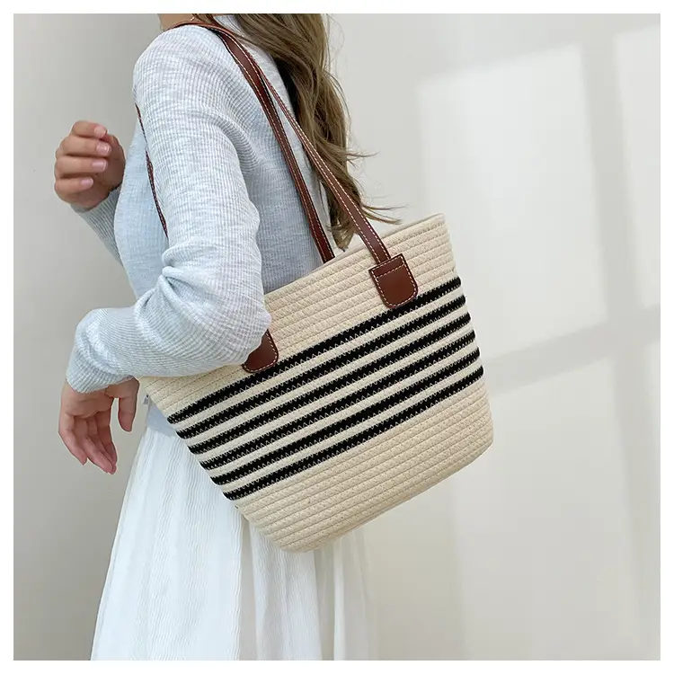 Straw Woven Beach Bag Large Capacity 2024 — feature 11
