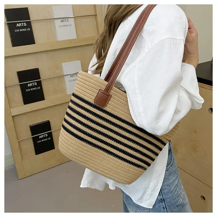 Straw Woven Beach Bag Large Capacity 2024 — feature 13