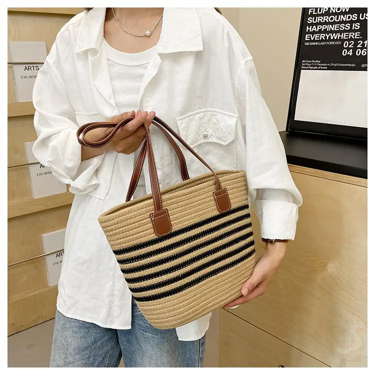 Straw Woven Beach Bag Large Capacity 2024 — feature 15