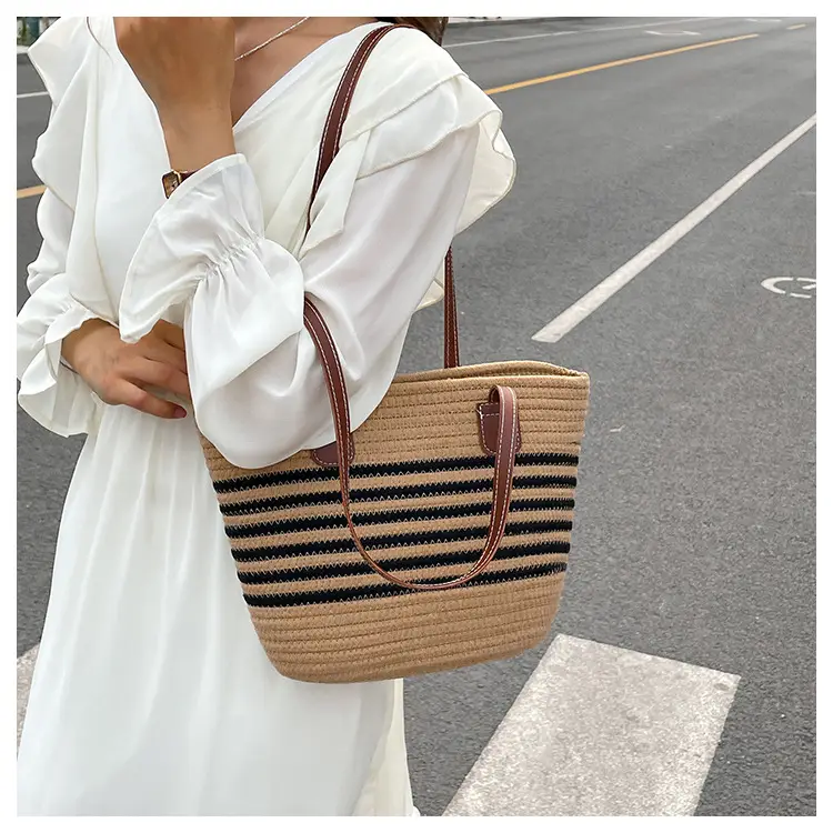 Straw Woven Beach Bag Large Capacity 2024 — feature 21