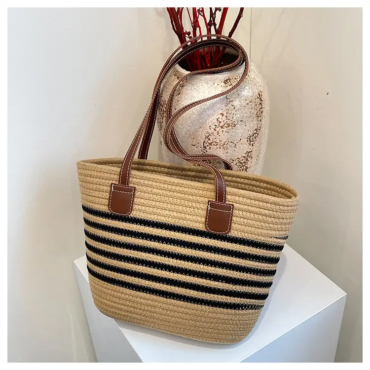 Straw Woven Beach Bag Large Capacity 2024 — feature 26