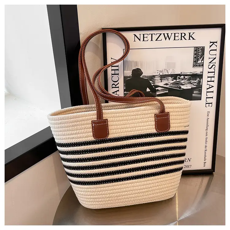 Straw Woven Beach Bag Large Capacity 2024 — feature 30