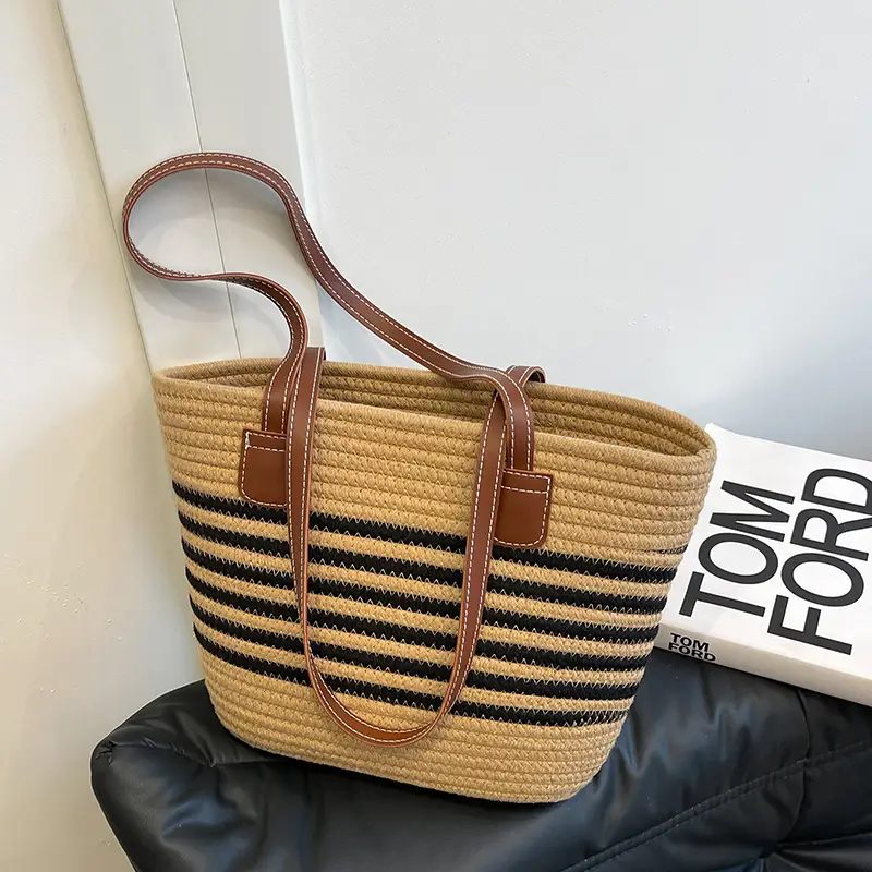 Straw Woven Beach Bag Large Capacity 2024 - Image 2