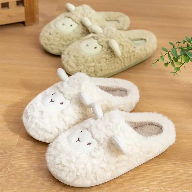 Cute Mao Mao Cotton Slippers Women Winter - Image 13