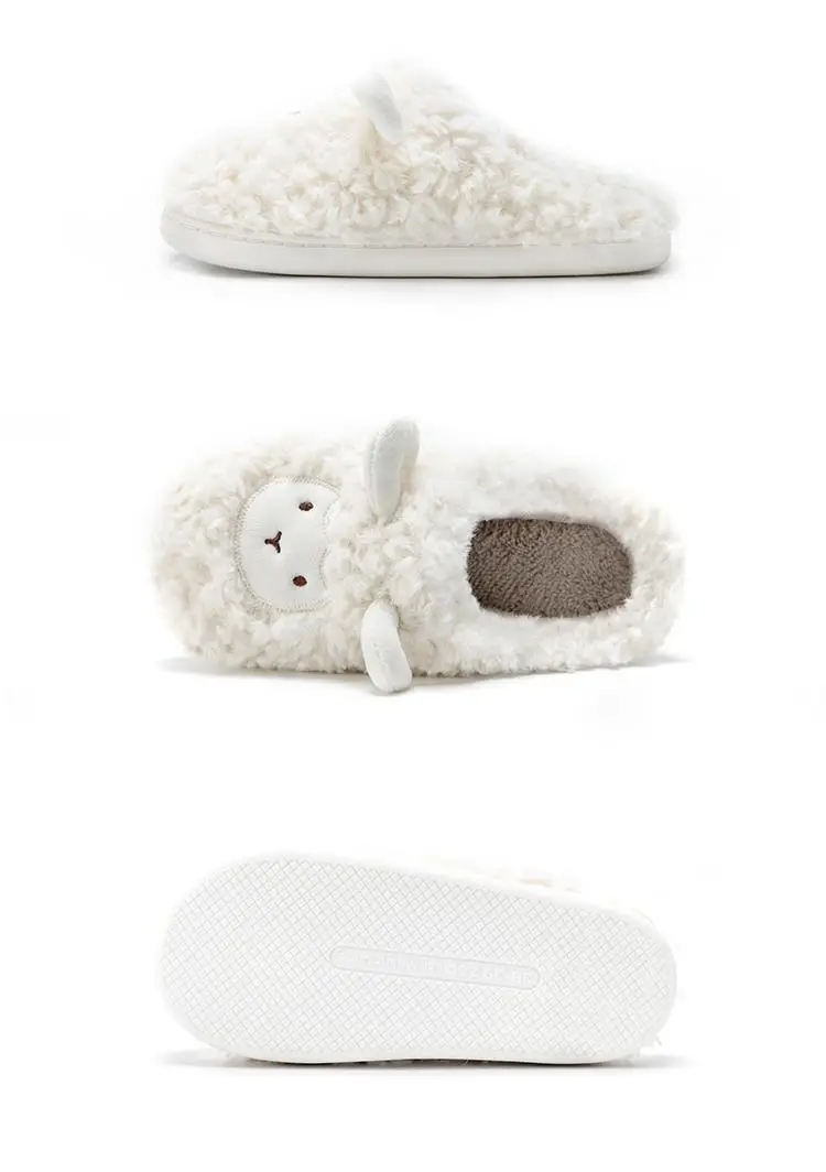 Cute Mao Mao Cotton Slippers Women Winter — feature 22